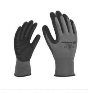 GUANTES DE NYLON CON NITRILO SOLIDO.